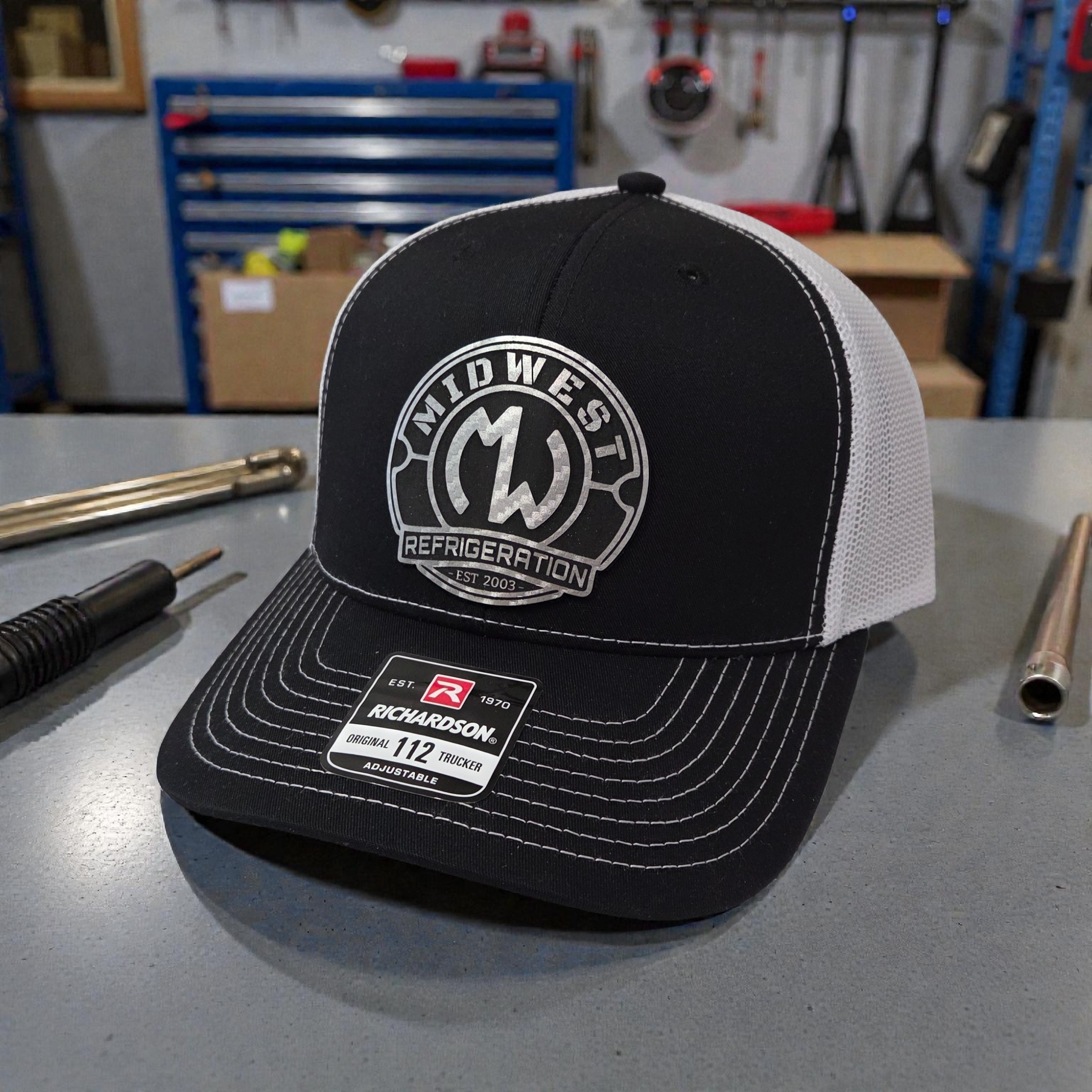 Stamp and Hide signature patch hat