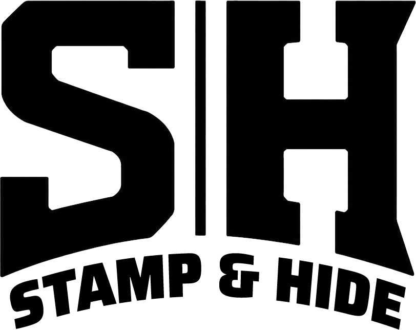 Stamp & Hide S and H logo